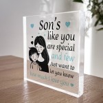 Gift For Son Acrylic Block Son Christmas Birthday Gift From Mum