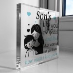 Gift For Son Acrylic Block Son Christmas Birthday Gift From Mum