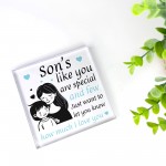 Gift For Son Acrylic Block Son Christmas Birthday Gift From Mum