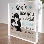 Gift For Son Acrylic Block Son Christmas Birthday Gift From Mum