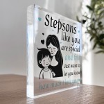 Gift For Stepson Acrylic Block Stepson Christmas Birthday Gift