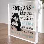 Gift For Stepson Acrylic Block Stepson Christmas Birthday Gift