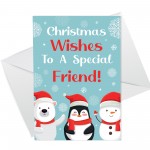 Christmas Card For Special Friend Handmade Best Friend Christmas