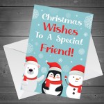 Christmas Card For Special Friend Handmade Best Friend Christmas