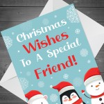 Christmas Card For Special Friend Handmade Best Friend Christmas