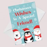 Christmas Card For Special Friend Handmade Best Friend Christmas