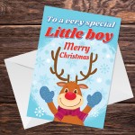 Christmas Card For Son Grandson Godson Special Little Boy