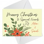 Christmas Card For Neighbour Best Friends Personalised Christmas