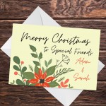 Christmas Card For Neighbour Best Friends Personalised Christmas