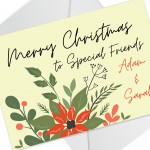 Christmas Card For Neighbour Best Friends Personalised Christmas