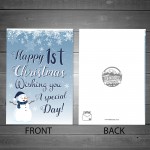 Happy 1st Christmas Card For Daughter Son Handmade Christmas