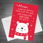 Special Christmas Cards For Mum Christmas Card Novelty Card