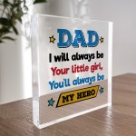 Father Daughter Gift Acrylic Block Dad Gift For Birthday