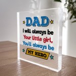 Father Daughter Gift Acrylic Block Dad Gift For Birthday