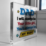 Father Daughter Gift Acrylic Block Dad Gift For Birthday