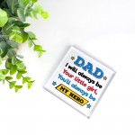 Father Daughter Gift Acrylic Block Dad Gift For Birthday