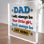 Father Daughter Gift Acrylic Block Dad Gift For Birthday