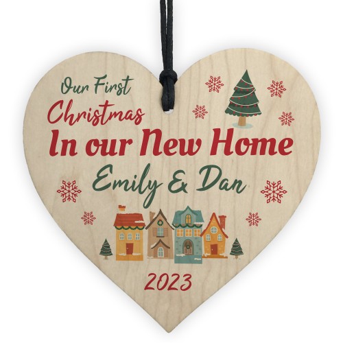 New Home Personalised Christmas Bauble First Christmas New Home