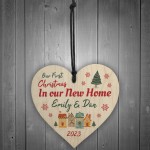 New Home Personalised Christmas Bauble First Christmas New Home