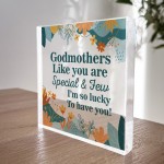 Godmother Gifts GODMOTHER PLAQUE Birthday Christmas Gift