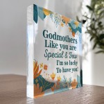 Godmother Gifts GODMOTHER PLAQUE Birthday Christmas Gift