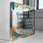 Godmother Gifts GODMOTHER PLAQUE Birthday Christmas Gift