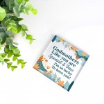 Godmother Gifts GODMOTHER PLAQUE Birthday Christmas Gift