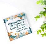 Godmother Gifts GODMOTHER PLAQUE Birthday Christmas Gift