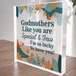 Godmother Gifts GODMOTHER PLAQUE Birthday Christmas Gift