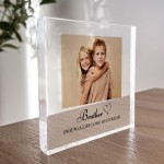 Gift For Brother Personalised Photo Block Brother Christmas