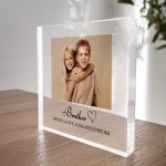 Gift For Brother Personalised Photo Block Brother Christmas