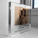 Gift For Brother Personalised Photo Block Brother Christmas