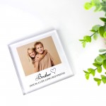 Gift For Brother Personalised Photo Block Brother Christmas