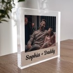 Personalised Gift For Daddy From Daughter Acrylic Block Plaque