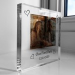 Special Gift For Couple First Date Personalised Photo Block