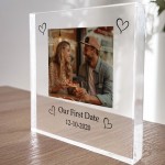 Special Gift For Couple First Date Personalised Photo Block