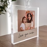 Mum Gifts For Christmas Birthday LOVE YOU MUM Plaque