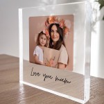 Mum Gifts For Christmas Birthday LOVE YOU MUM Plaque