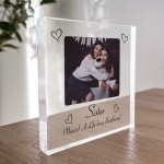 Sister Gifts Best Friend Plaque Personalised Photo Block