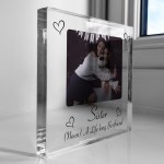 Sister Gifts Best Friend Plaque Personalised Photo Block