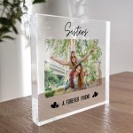 Gift For Sister Personalised Photo Block Friendship Gift Sister