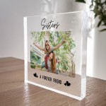 Gift For Sister Personalised Photo Block Friendship Gift Sister