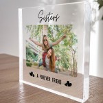 Gift For Sister Personalised Photo Block Friendship Gift Sister