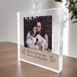 Personalised Sister Plaque Acrylic Photo Block Gifts For Sister