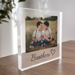 Gift For Brother Personalised Photo Block Brother Gifts