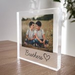 Gift For Brother Personalised Photo Block Brother Gifts