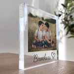 Gift For Brother Personalised Photo Block Brother Gifts