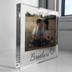 Gift For Brother Personalised Photo Block Brother Gifts