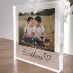 Gift For Brother Personalised Photo Block Brother Gifts