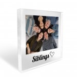 Sister Gift For Birthday Christmas Personalised Photo Block